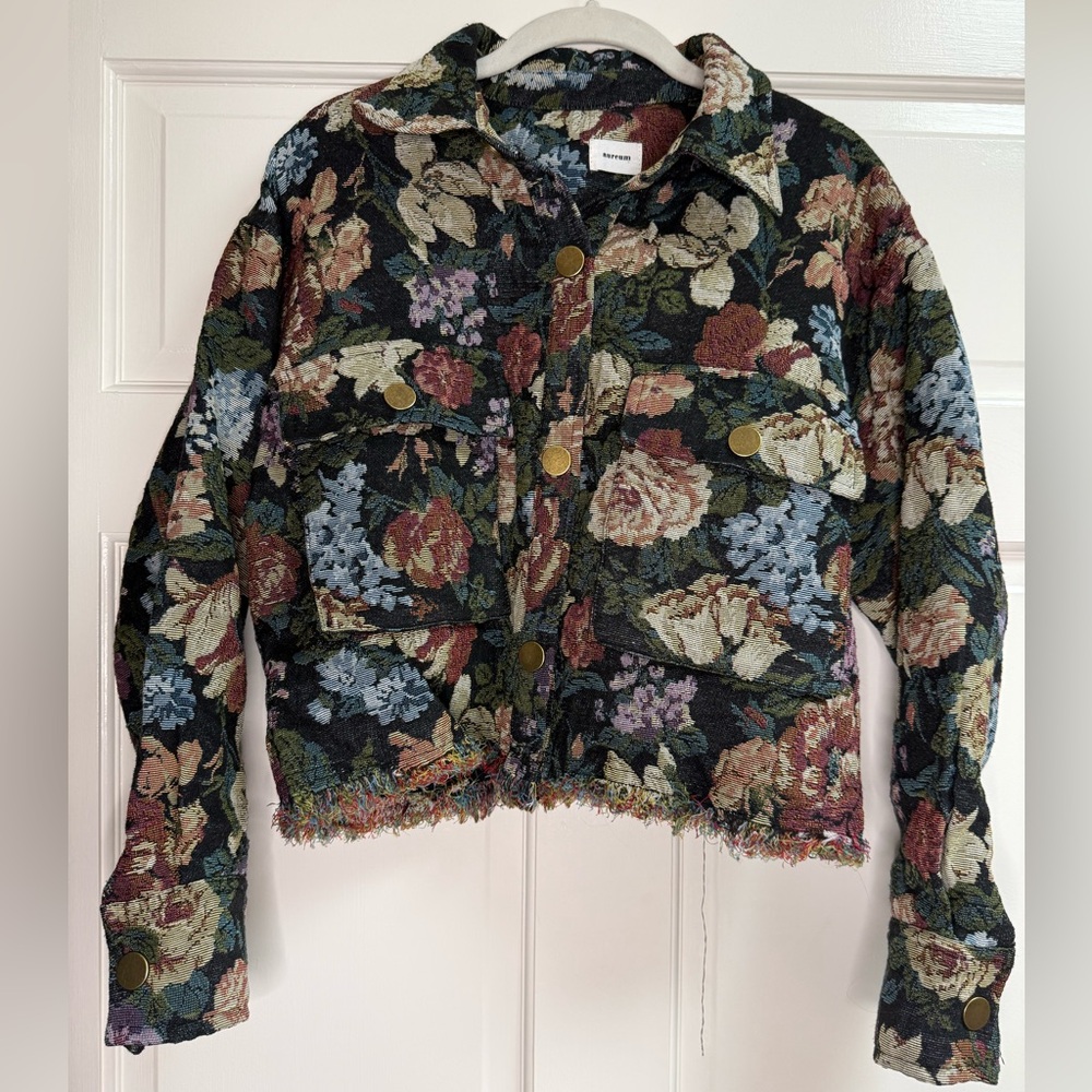 AUREUM Multicolor Floral Utility Jacket